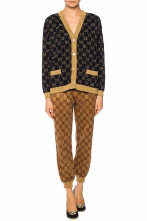 Logo-embroidered cardigan, zdjęcie 2 Logo-embroidered cardigan od Gucci